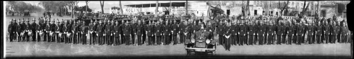 Cuerpo de Bomberos con el Coronel Pimentel, 1925