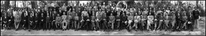 Los tres Comités Ávila Camachistas del Distrito Federal, en fraternal banquete
