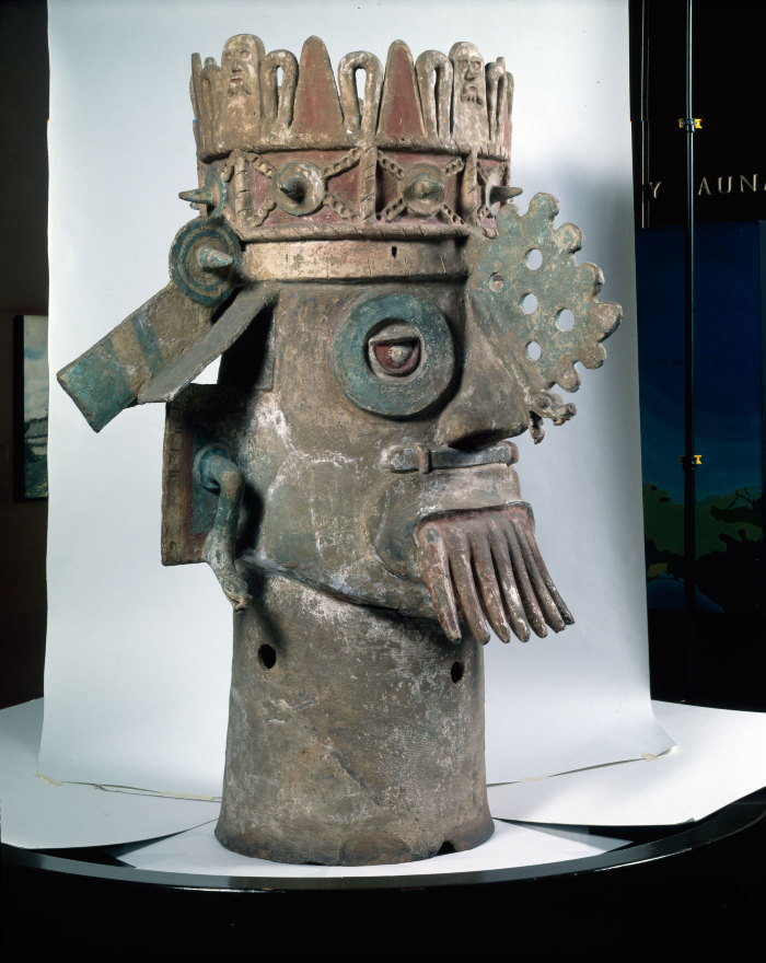 Gran brasero con la cabeza de Tlaloc