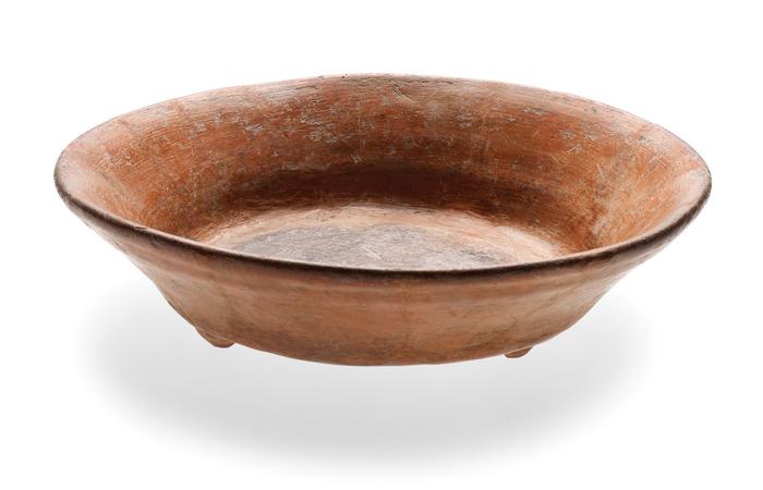 Plato Jara anaranjado pulido