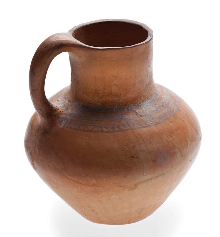 Jarra negro sobre anaranjado (Azteca II-III)