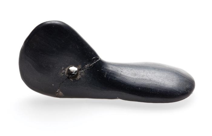 Pendiente de cerámica en forma de cabeza de pato
