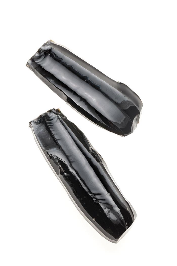 Núcleos prismáticos de obsidiana
