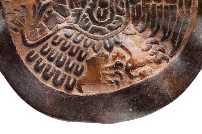 Detalle superior del plato cuauhxicalli  