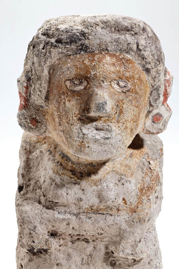 Detalle de escultura de cihuateteotl 