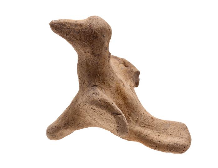 Figurilla cerámica de ave