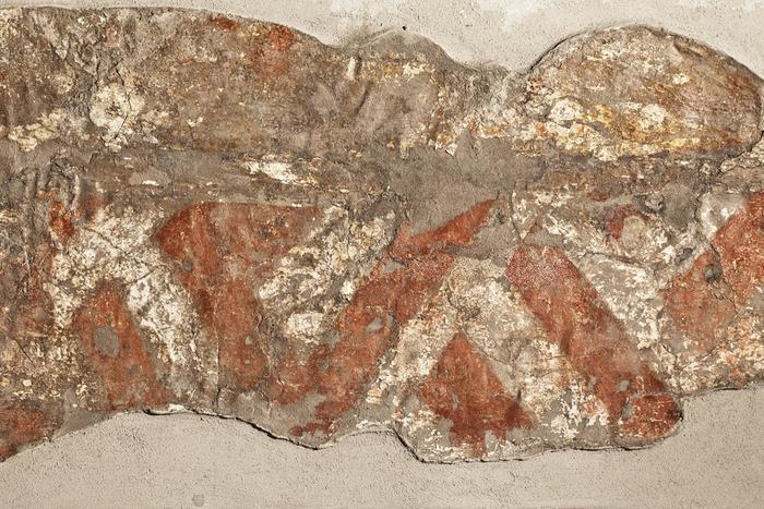 Detalle de mural localizado en el Templo de las Pinturas