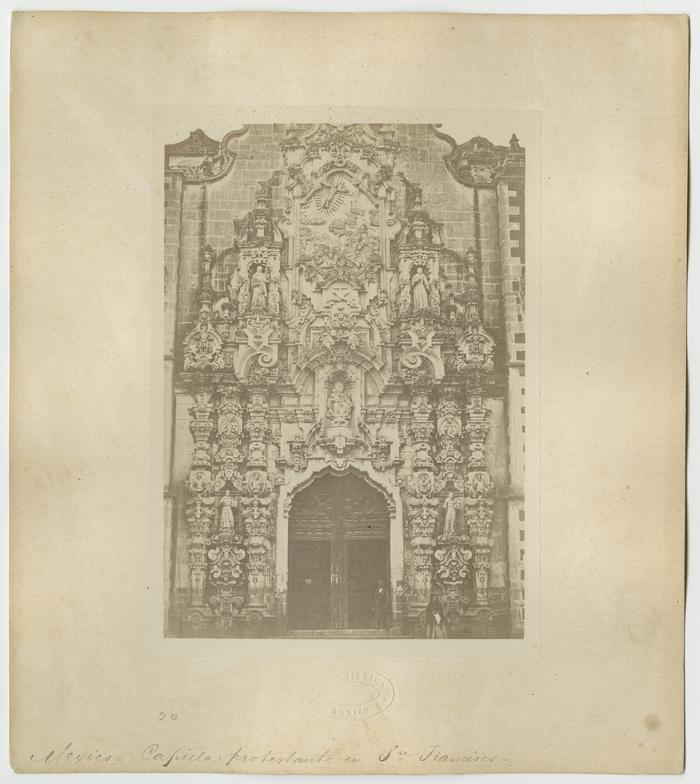 México. Capilla protestante en San Francisco