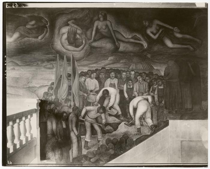 La lluvia, funeral de víctimas proletarias