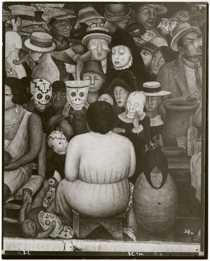 Fiesta de Día de Muertos en la ciudad