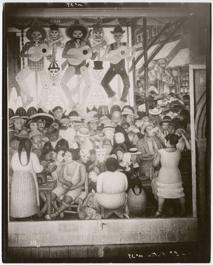 Fiesta de Día de Muertos en la ciudad