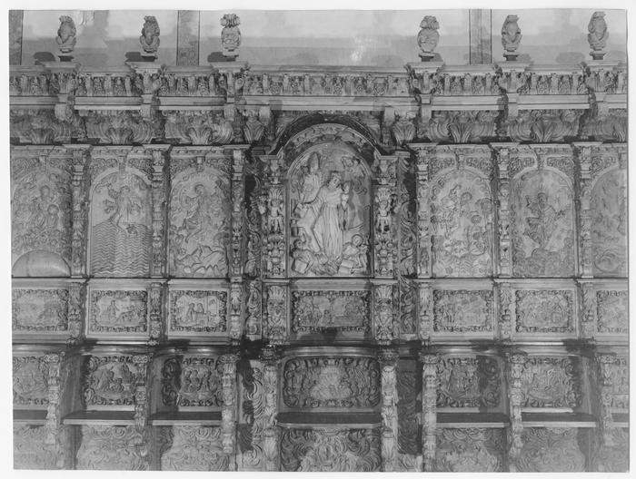 Grupo central de la sillería del Coro del Convento de San Agustín