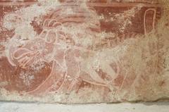 Coyote con tocado de plumas