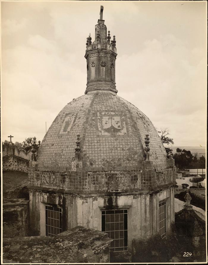 Iglesia del Carmen en San Ángel. Vista exterior.