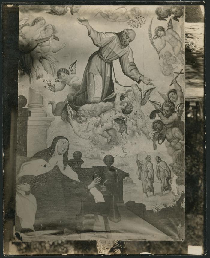 Aparición de San Pedro Nolasco a Santa Teresa, de Diego de Borgraf