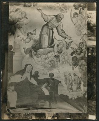 Aparición de San Pedro Nolasco a Santa Teresa, de Diego de Borgraf