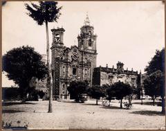 Iglesia de San Francisco Ecateptl (Acatepec). Cholula, cercanías. Vista exterior. 