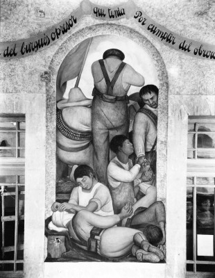 El herido, Edificio de la Secretaria de Educación Pública