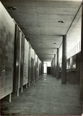Alberca Olímpica Universitaria, área de baños