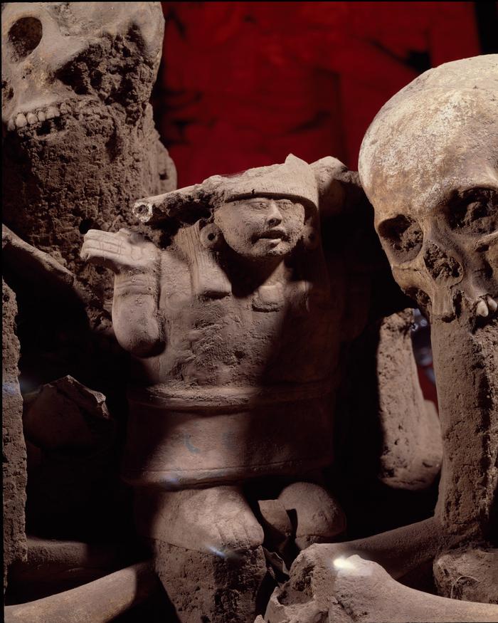 Conjunto de ofrendas y escultura de Mictlantecuhtli de El Zapotal, Veracruz