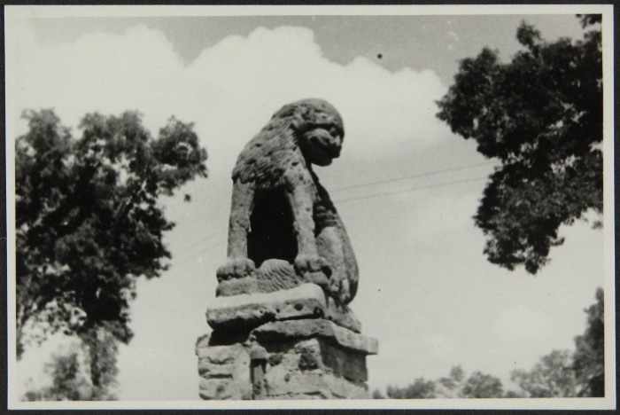 León de piedra. Hacienda Acalotengo, Azcapotzalco