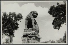 León de piedra. Hacienda Acalotengo, Azcapotzalco